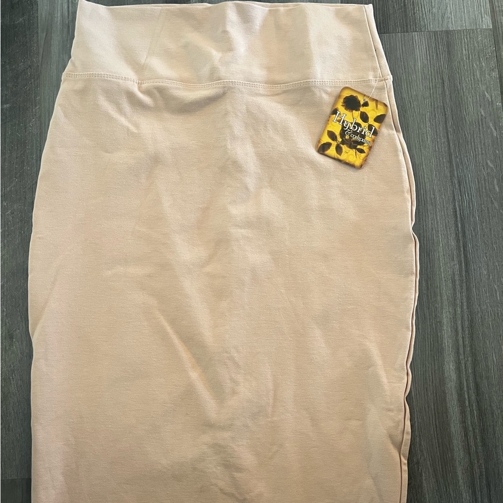 Women’s Hybrid & Company Stretchy Pencil Skirt Cream - L